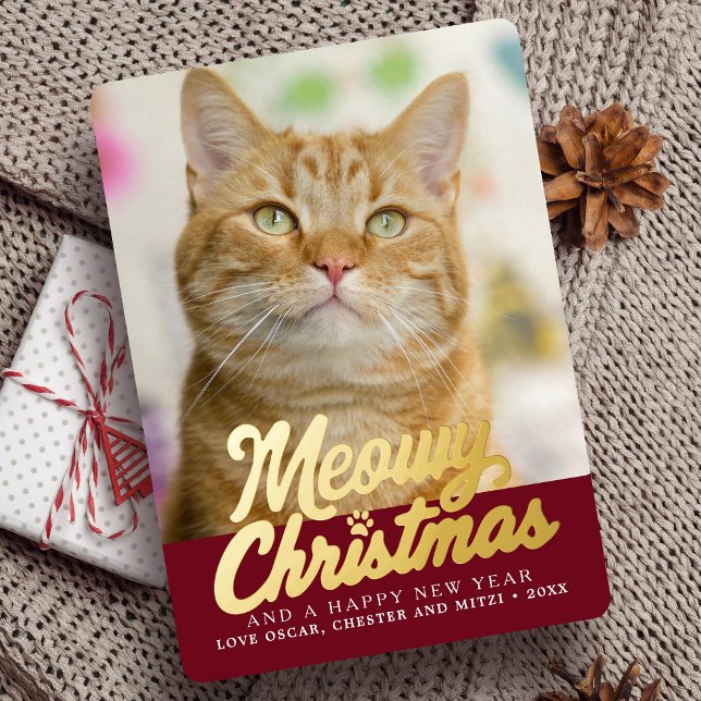 Meowy Christmas Cute Cat Photo Christmas (Creator Uploaded)