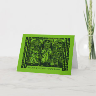 Meowy Christmas for Poppi , Feline Magi, Wise Cats Card