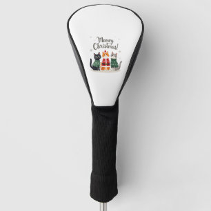 Meowy Christmas Funny Cat Christmas Holiday Xmas S Golf Head Cover