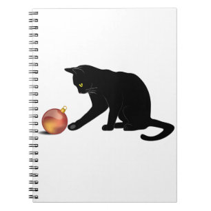 Meowy Christmas Funny Cat Notebook
