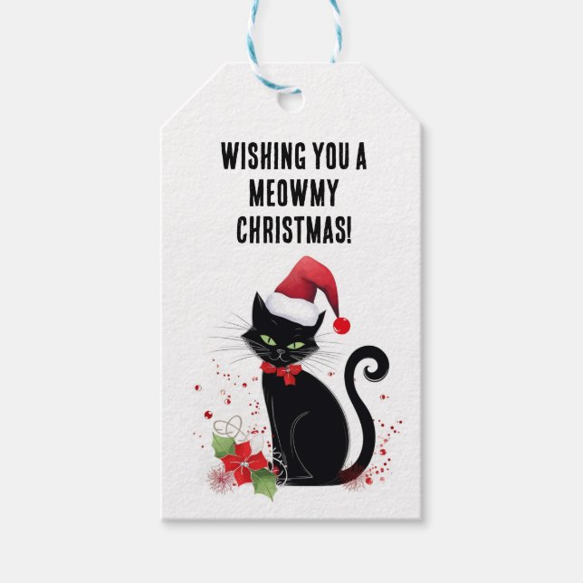 Meowy Christmas! Gift Tags (Front)