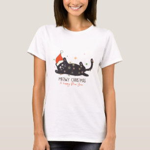 Meowy Christmas & Happy Purr Year T-Shirt
