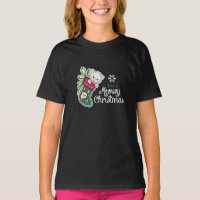 Meowy Christmas Happy Reindeer T-Shirt