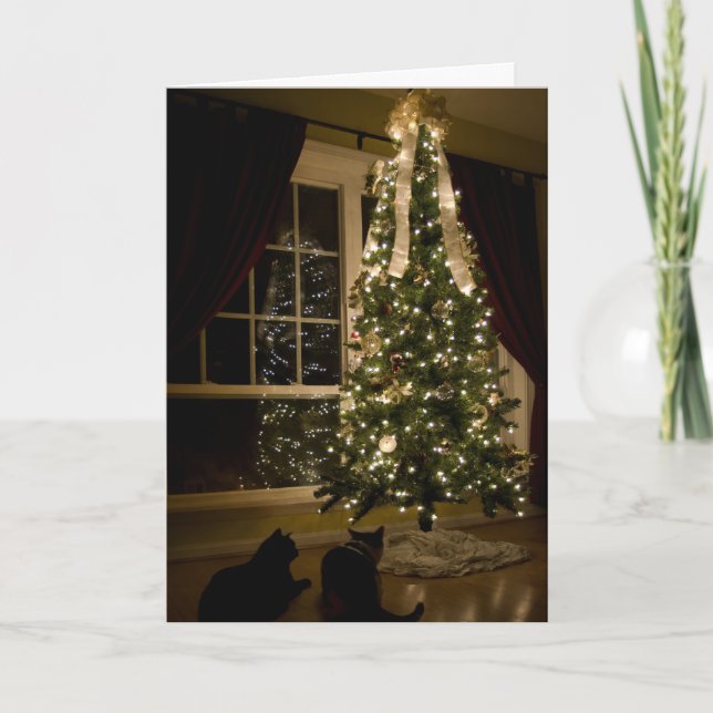 Meowy Christmas Holiday Card (Front)