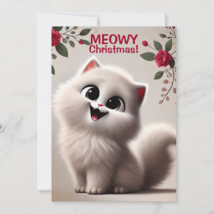 Meowy Christmas Holiday Card
