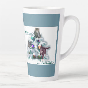 Meowy Christmas Latte Mug