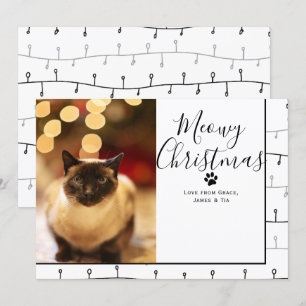 Meowy Christmas Pet Cat Christmas Card
