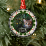 Meowy Christmas Photo Cat Lover Ornament<br><div class="desc">Meowy Christmas Photo Cat Lover Ornament- Feature your favourite feline on our "Meowy Christmas" ornament. Our high quality template makes it so easy to personalise your special ornament. If you would like to customise the font or font colour,  please use the "customise further" link.</div>