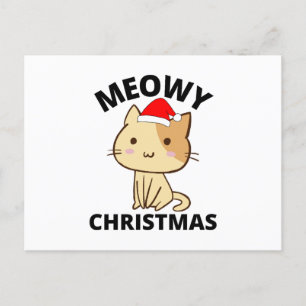 Meowy Christmas Postcard