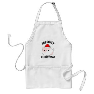 Meowy Christmas Standard Apron