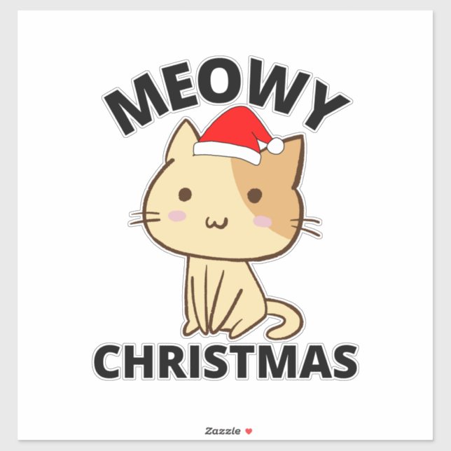 Meowy Christmas Sticker (Sheet)