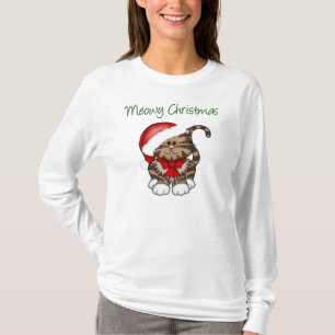 Meowy Christmas T-Shirt
