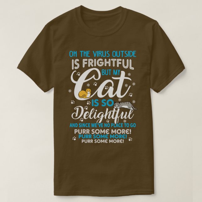 Meowy Christmas T-Shirt (Design Front)