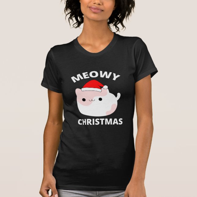 Meowy Christmas    T-Shirt (Front)