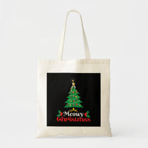 Meowy Christmas Tote Bag