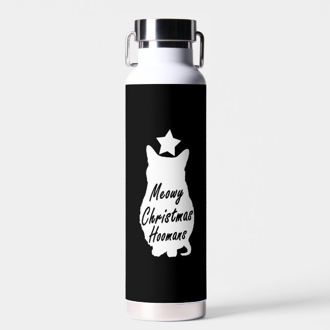 MEOWY Christmas       Water Bottle (Front)