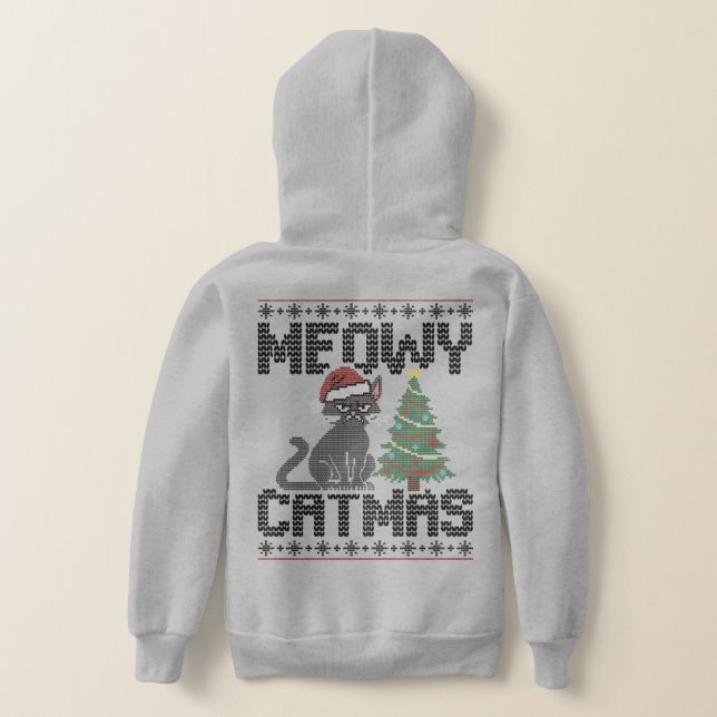 Meowy Christmas Ya Filthy Animal - Ugly Cat (Laydown Back)
