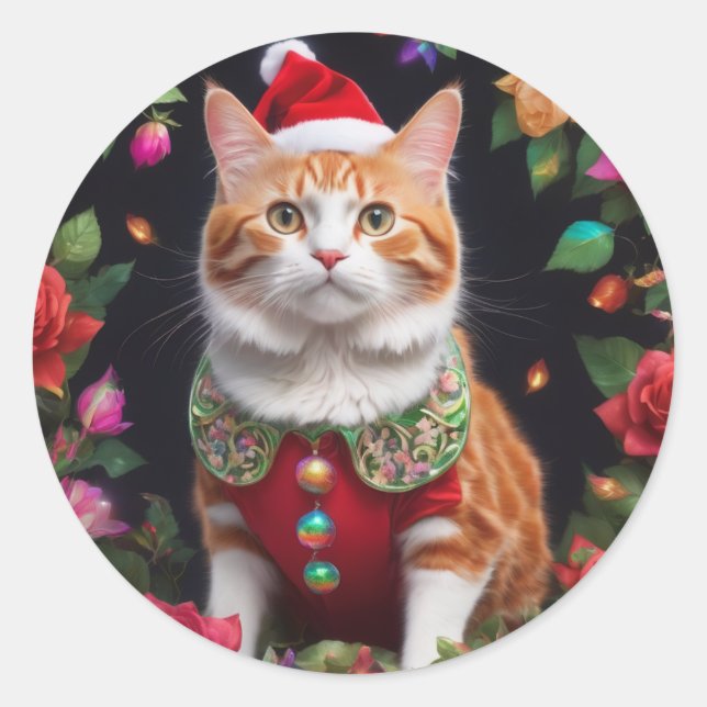  Meowy  Classic Round Sticker (Front)