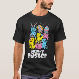 Meowy Easter Bunny Cats Spring Animal Pet Women Gi T-Shirt