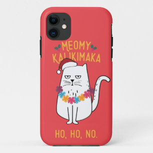 Meowy Kalikimaka - Funny Cat Christmas Case-Mate iPhone Case