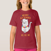 Meowy Kalikimaka Funny Cat Santa Hat Christmas