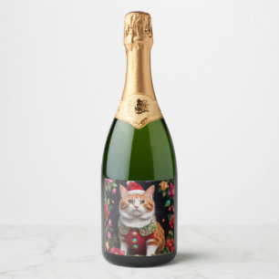  Meowy  Sparkling Wine Label