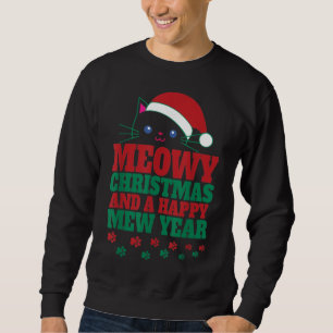 Meowy Xmas for cat lovers Sweatshirt