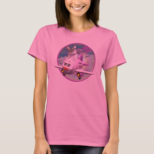 Meowzalina Flying High T-Shirt (Front)