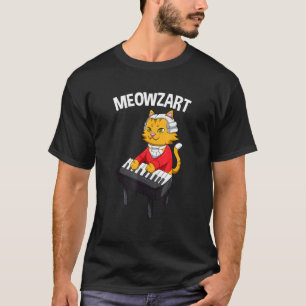 Meowzart Classical Musical Cat Kitten Mozart Class T-Shirt