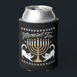 Meowzel Tov Funny Chanukah Hanukkah Ugly Sweater Can Cooler<br><div class="desc">Meowzel Tov Funny Chanukah Hanukkah Ugly Sweater</div>