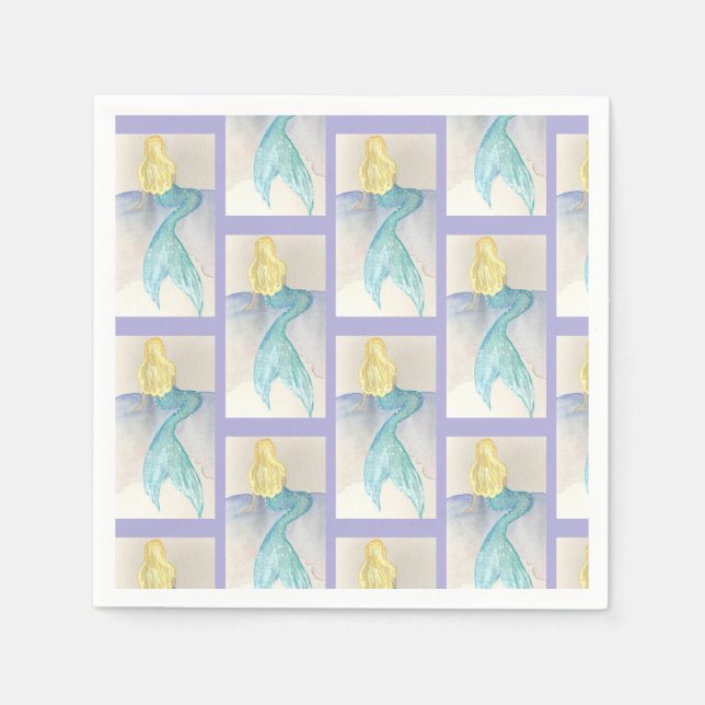 Mer-mazing Mermaid Napkin (Front)