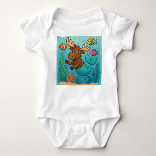 Mer-Moose Magic – Whimsical Undersea Tee for Kids