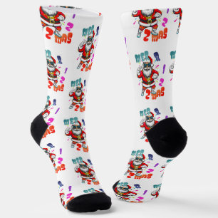 Mer rizz mas - Christmas Rizz funny Santa Socks