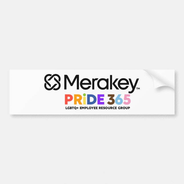 Merakey PRIDE Bumper Sticker (Front)