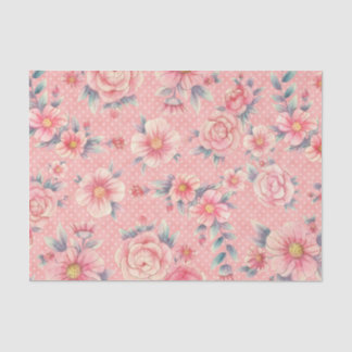 Meraki Pink Floral Series Design 16 Tissue Paper
