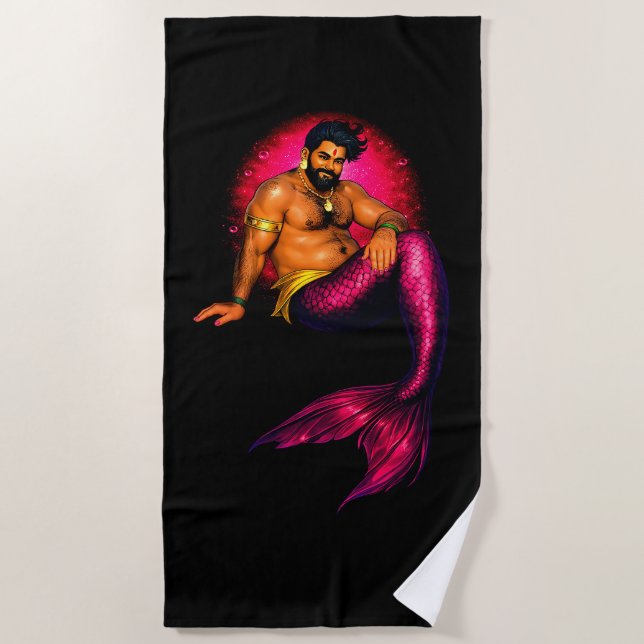 Merbear Lagoon - Arjun Samudra Beach Towel (Front)