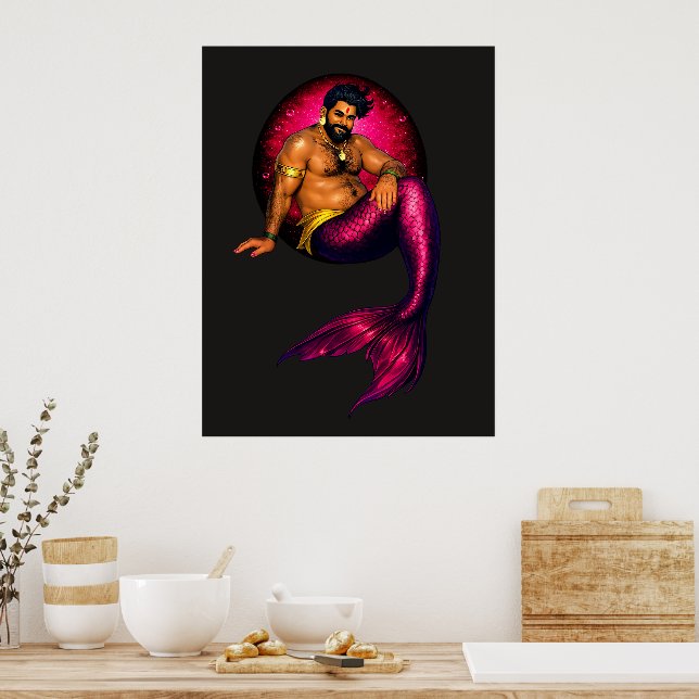 Merbear Lagoon -Arjun Samudra Poster (Kitchen)