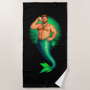 Merbear Lagoon - Tadhg Ó Farraige Beach Towel