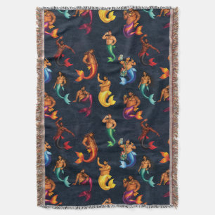 Merbear Lagoon Throw Blanket