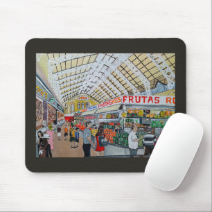 Mercado Central de Valencia Painting by Alfred Fox Mouse Pad