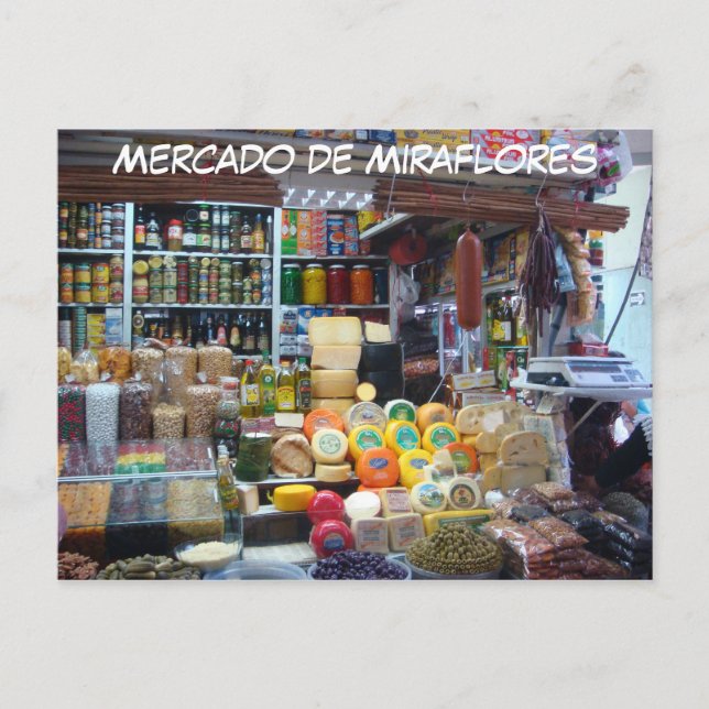 Mercado de Miraflores Postcard (Front)