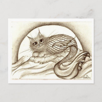 Mercat by the Moon Postcard