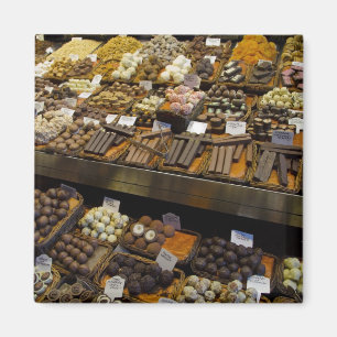 Mercat de Sant Josep, assorted chocolate candy Magnet