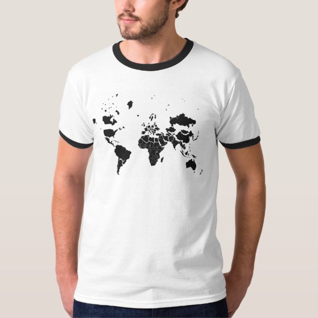 Mercator Projection T-Shirt (Front)