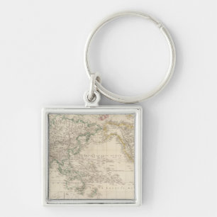 Mercators Projection of the world Key Ring