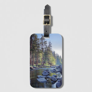 Merced River Yosemite National Park at Sunrise Luggage Tag