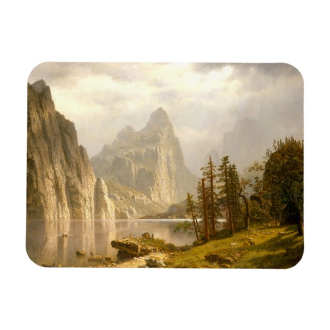 Merced River-Yosemite Valley, Albert Bierstadt   Magnet (Horizontal)