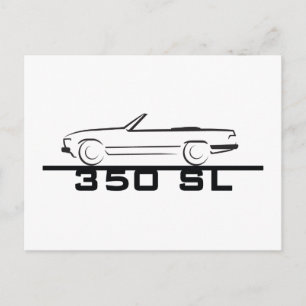 Mercedes 350 SL Type 107 Postcard