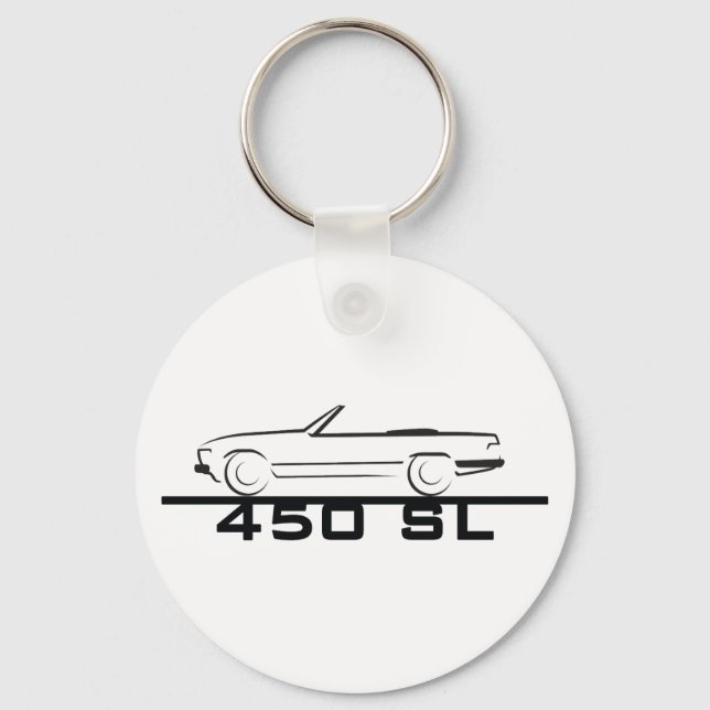 Mercedes 450 SL Type 107 Key Ring (Front)
