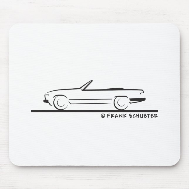 Mercedes 450 SL Type 107 Mouse Pad (Front)